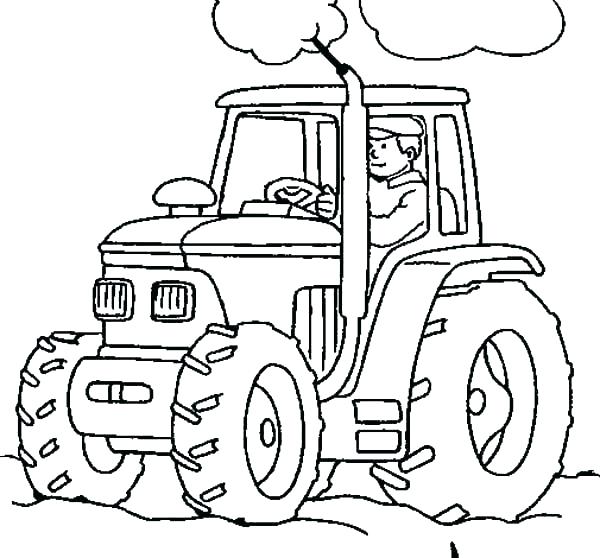 Tractor Coloring Pages Tractor Coloring Sheets John Johnny Tractor 600x558 Tractor Coloring Pages Tractor Coloring Sheets John Johnny Tractor