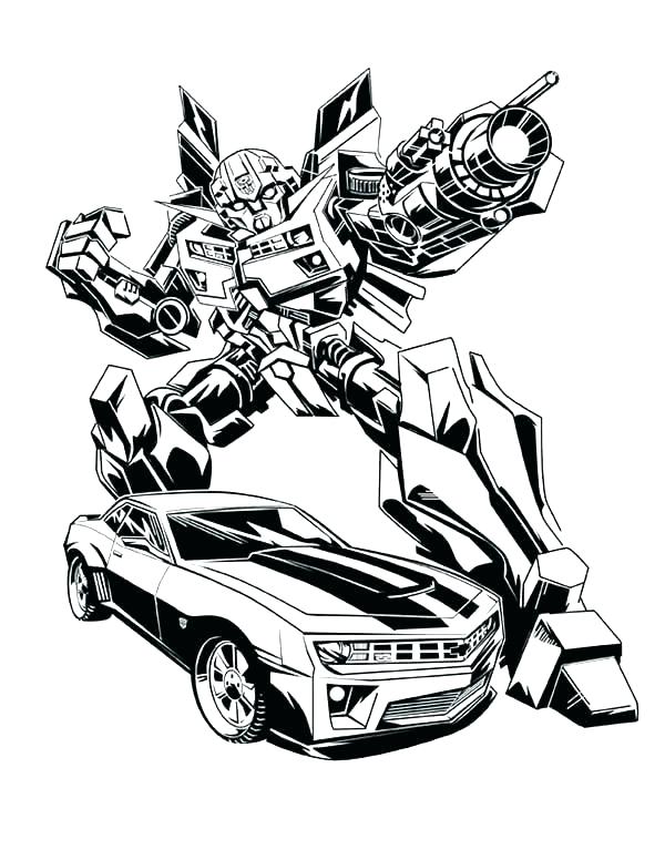 600x776 Bumblebee Transformer Coloring Pages Bumblebee Transformer