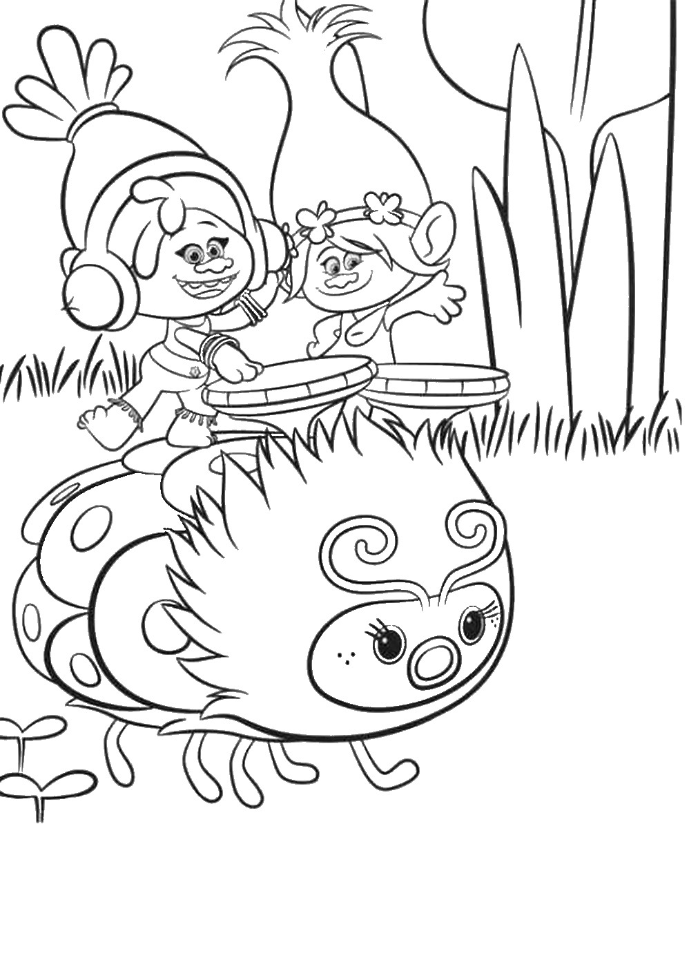 Trolls Holiday Movie Coloring Pages 998x1400 Trolls Holiday Movie Coloring Pages