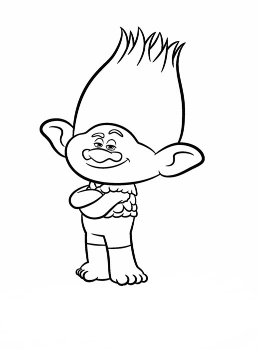 25 Free Printable Troll Coloring Pages Pictures Free Coloring 519x700 25 Free Printable Troll Coloring Pages Pictures Free Coloring