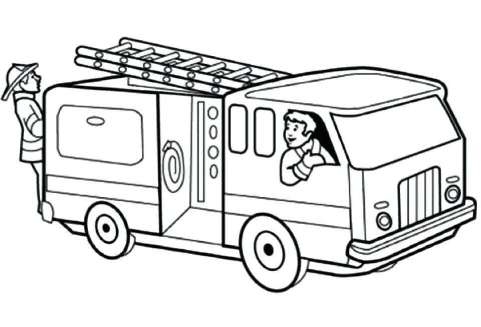 960x652 Fire Truck Coloring Page Printable Fire Truck Coloring Page