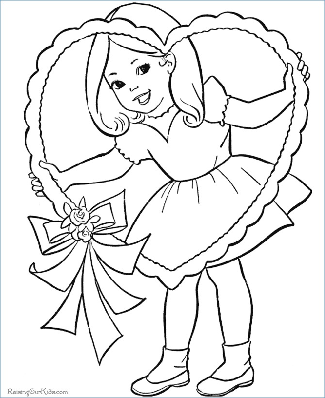670x820 Cupid With Bow And Arrow Valentines Day Coloring Pages