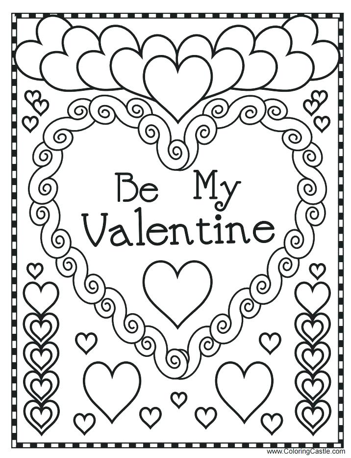 716x933 Printable Heart Coloring Pages The Pooh Valentines Day Coloring