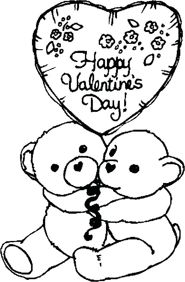 590x900 Valentines Coloring Pages Free Valentine Coloring Sheets Free