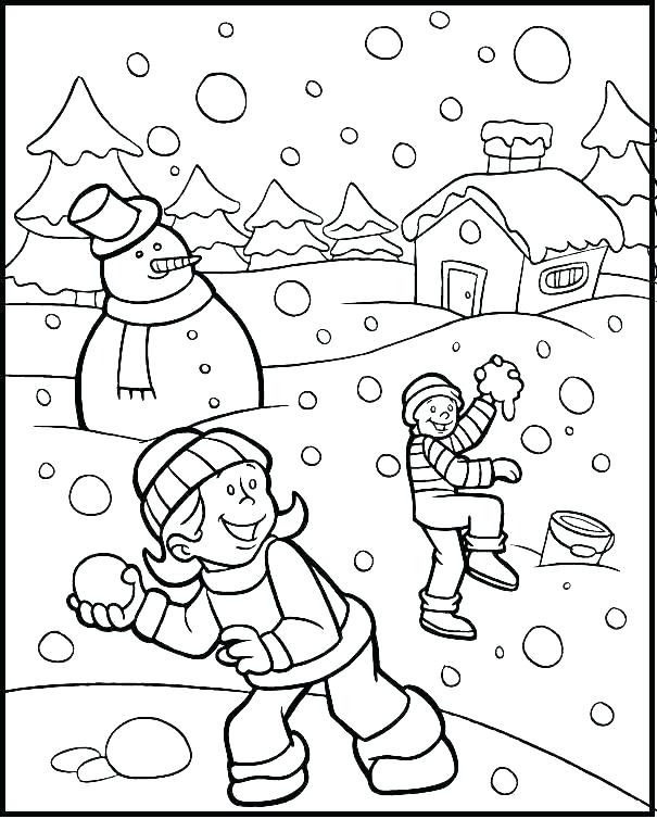 Printable Coloring Pages Winter 605x754 Printable Coloring Pages Winter