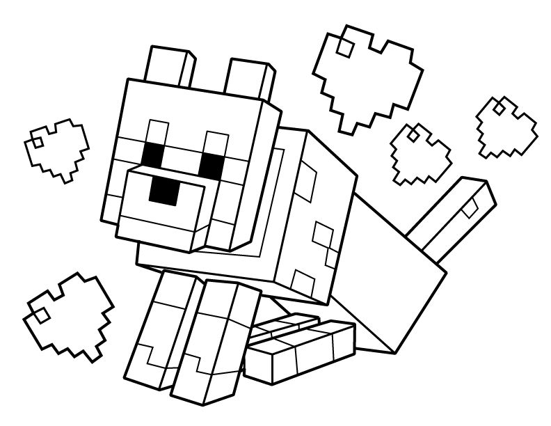 792x612 Minecraft Wolf Coloring Pages Minecraft Coloring Pages Free