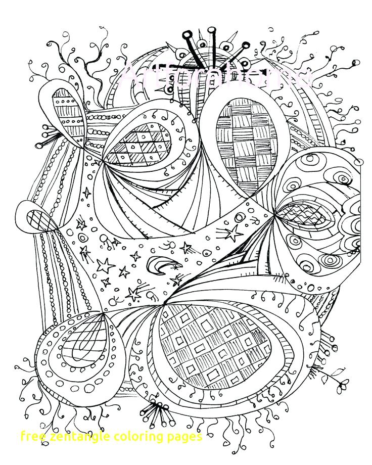 Printable Zentangle Coloring Pages Pdf 736x920 Printable Zentangle Coloring Pages Pdf