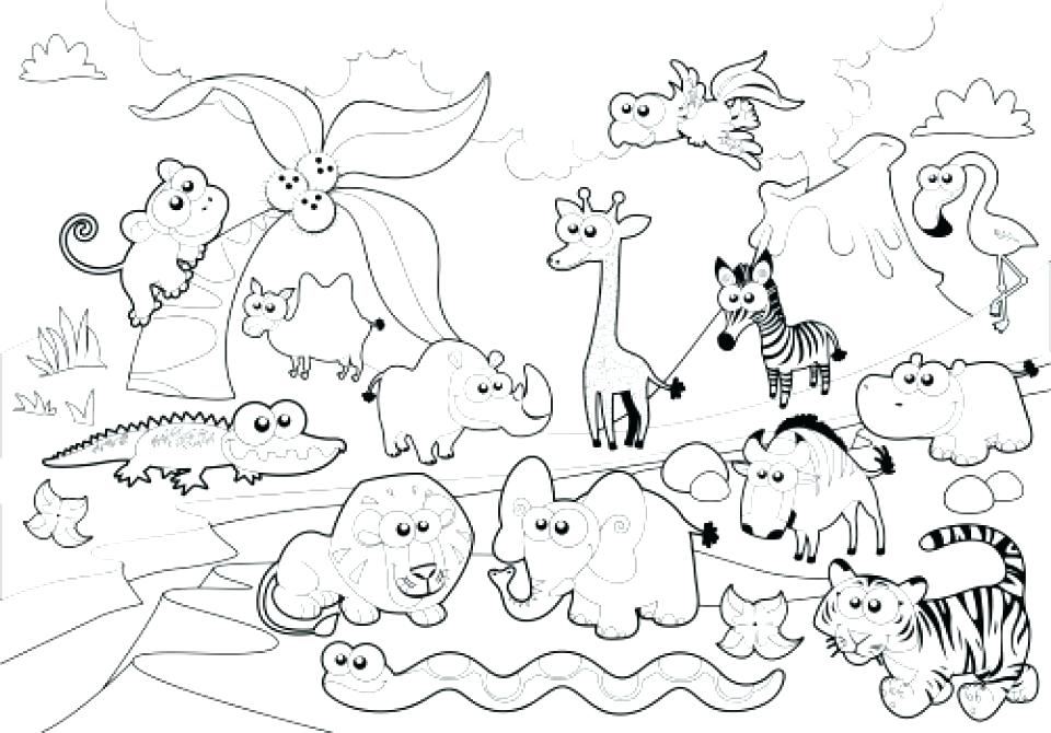 960x670 Preschool Zoo Animal Coloring Pages Zoo Animal Coloring Pages New