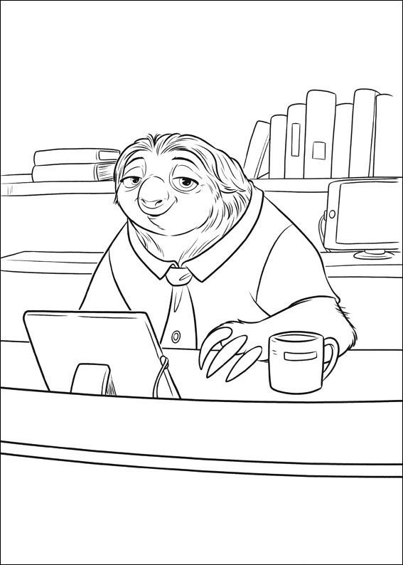 567x794 Zootopia Coloring Pages 6 Zootopia Zootopia, Adult