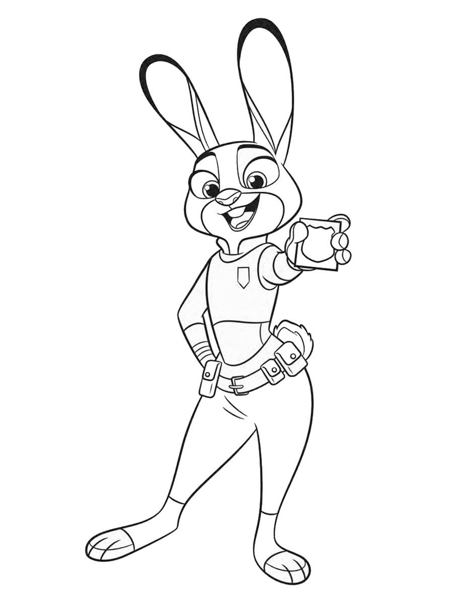 907x1200 Zootropolis Coloring Pages