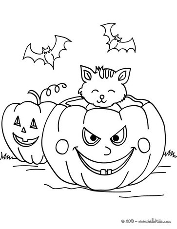 363x470 Jack O Lantern Pumpkins Coloring Pages