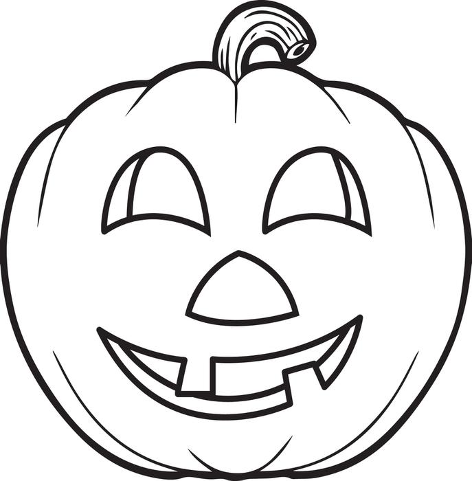 687x700 Coloring Pictures Of Pumpkins Free Printable Pumpkin Coloring Page