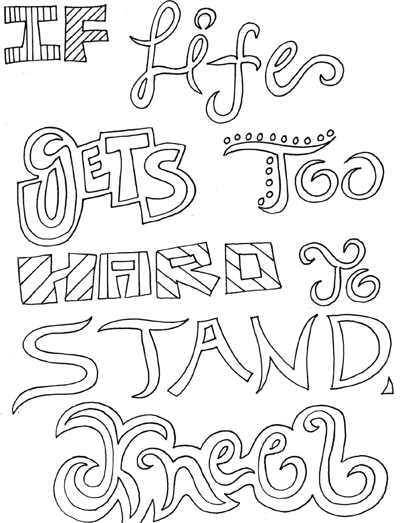 Free Quote Coloring Pages