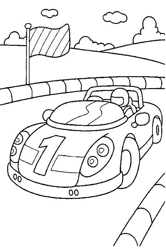 Free Race Car Coloring Pages