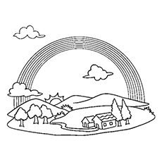 Rainbow Coloring Pages 230x230 Rainbow Coloring Pages