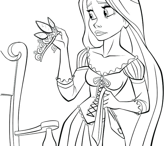 678x600 Tangled Color Pages Free Tangled Coloring Pages Tangled Coloring