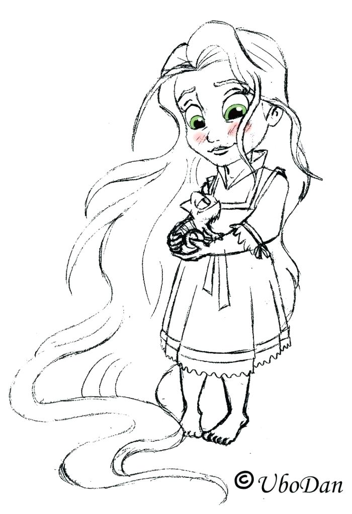 700x1024 Beautiful Free Tangled Coloring Pages For Baby Coloring Pages