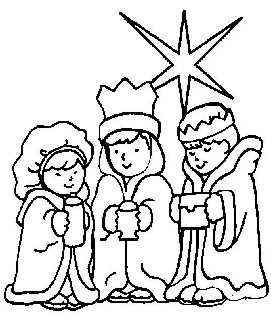 Religious Christmas Coloring Pages To Print 540x634 Religious Christmas Coloring Pages To Print