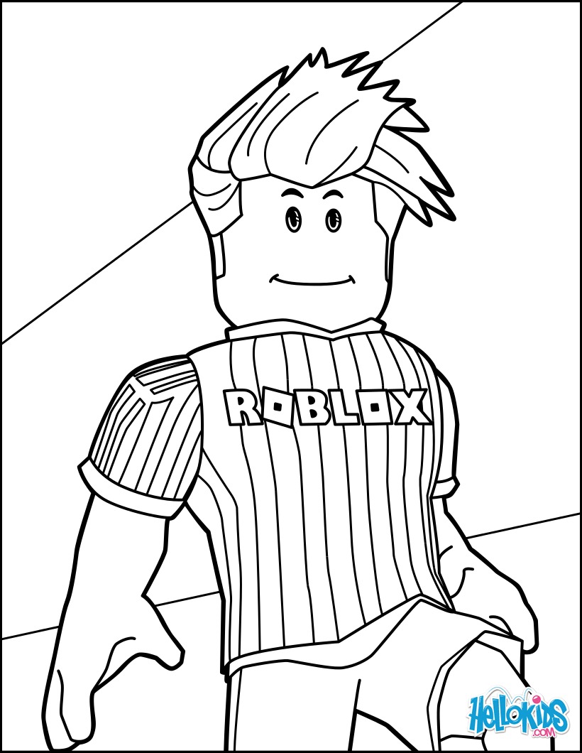 Footballer Of Roblox Coloring Pages 820x1060 Footballer Of Roblox Coloring Pages