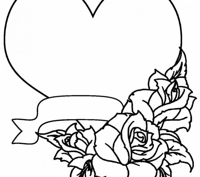 678x600 Coloring Pages Roses Download Coloring Pages