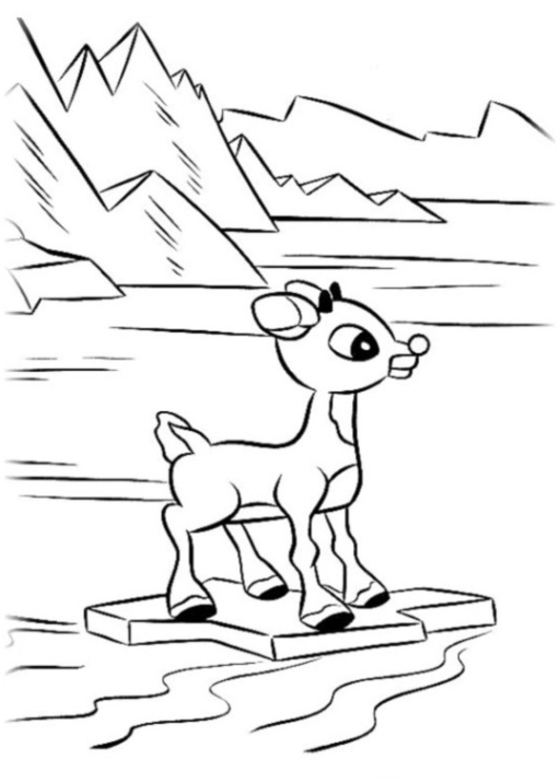 25 Rudolph Coloring Pages Images Free Coloring Pages 512x716 25 Rudolph Coloring Pages Images Free Coloring Pages