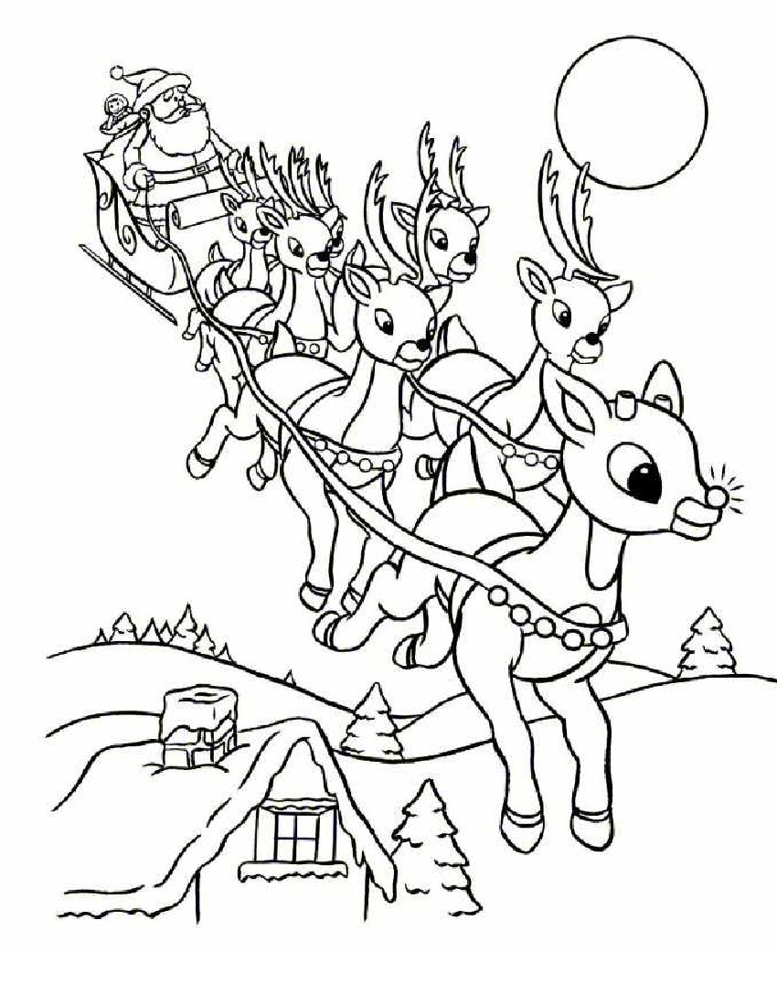 Online Rudolph And Other Reindeer Printables And Coloring Pages 850x1100 Online Rudolph And Other Reindeer Printables And Coloring Pages