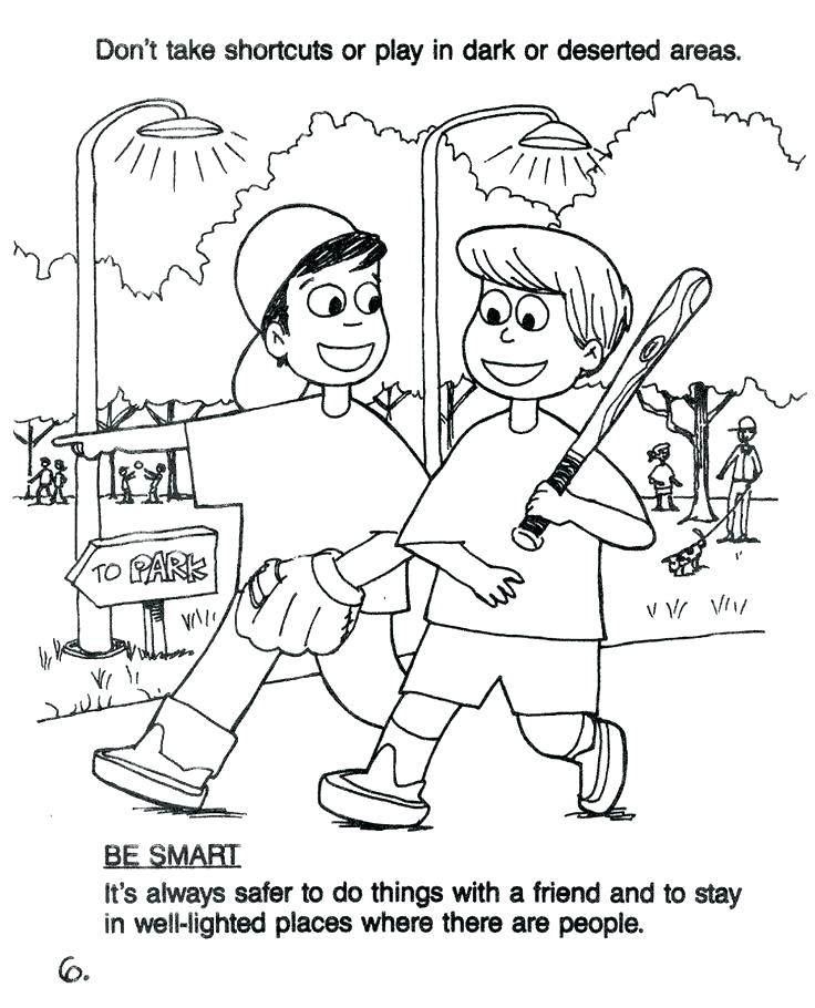 Halloween Safety Coloring Pages Safety Coloring Pages Stranger 736x910 Halloween Safety Coloring Pages Safety Coloring Pages Stranger