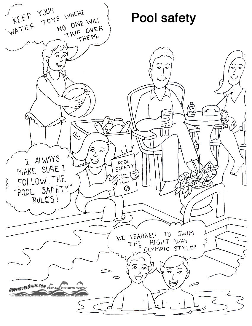 Swimming Safety Coloring Pages Download And Print For Free 850x1100 Swimming Safety Coloring Pages Download And Print For Free