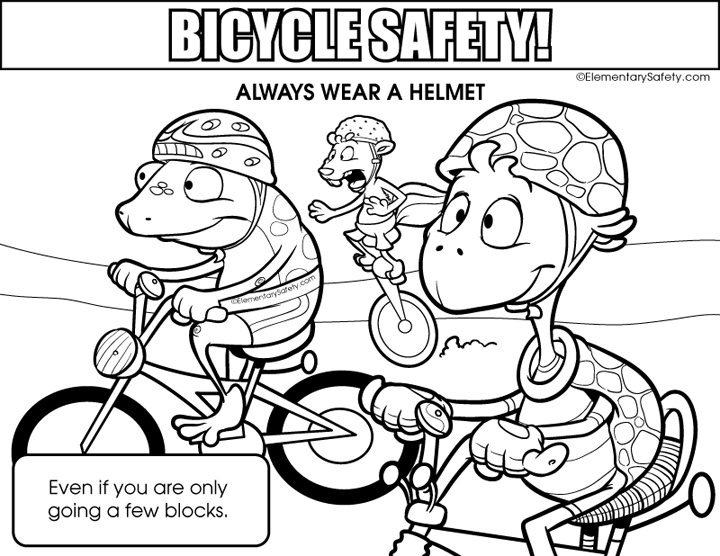 Bike Safety Coloring Pages Coloring Bicycle Safety Free 720x556 Bike Safety Coloring Pages Coloring Bicycle Safety Free