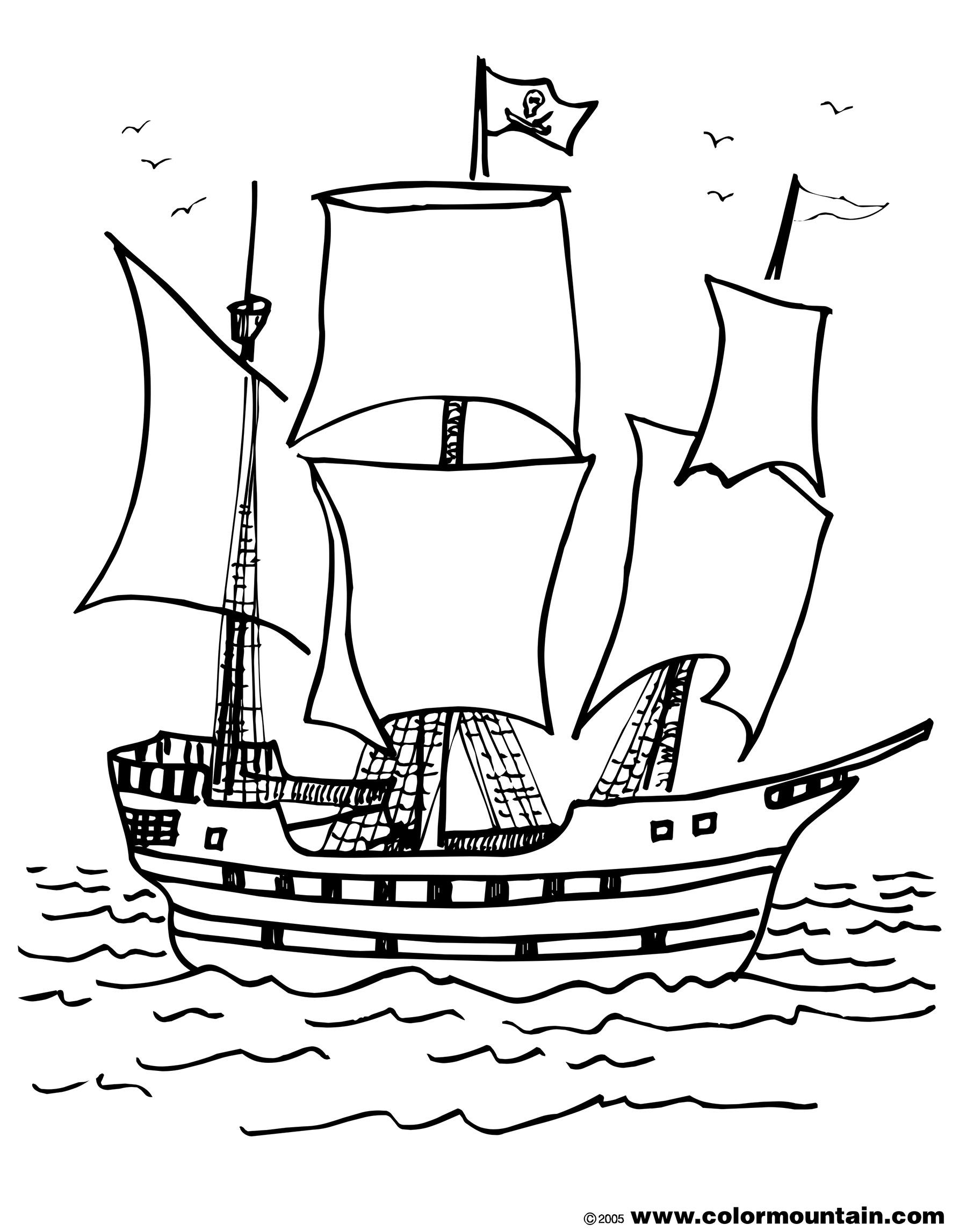 1800x2294 Pirate Ship Coloring Page Create A Printout Activity Gallery