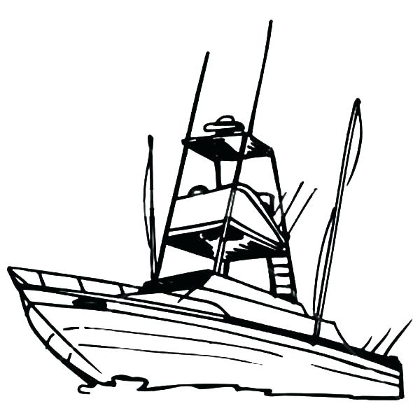 600x600 Coloring Pages Boats Boat For Fishing Speed Sheets Free Sailboat