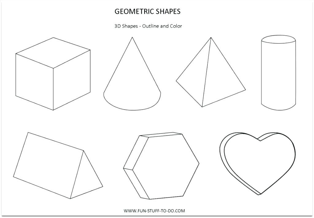 1023x710 Geometric Shapes Coloring Pages Geometric Shapes Coloring Pages