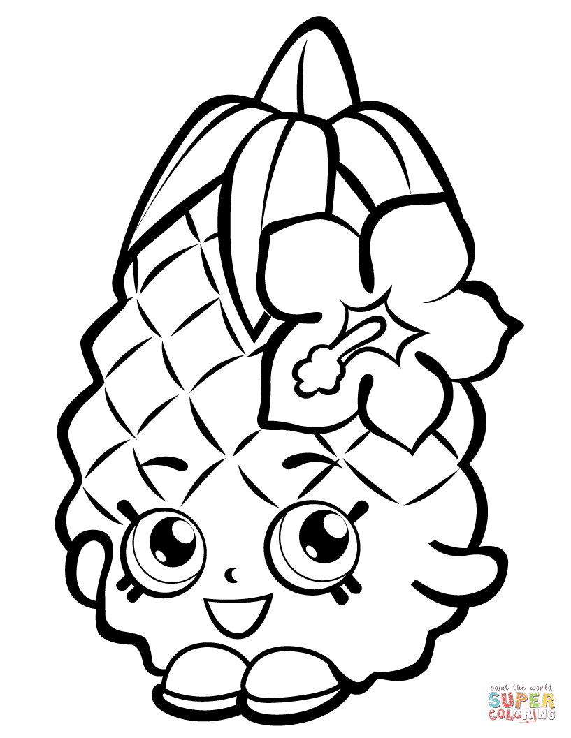817x1057 Best Shopkins Kooky Cookie Coloring Page Season 1 Pages Free