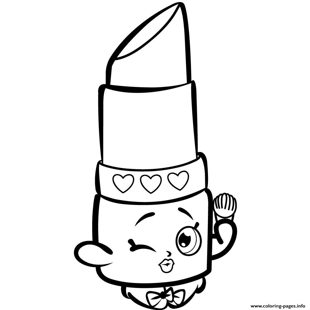 1024x1024 Best Of Shopkins Coloring Pages Free Printable Lippy Lips Download
