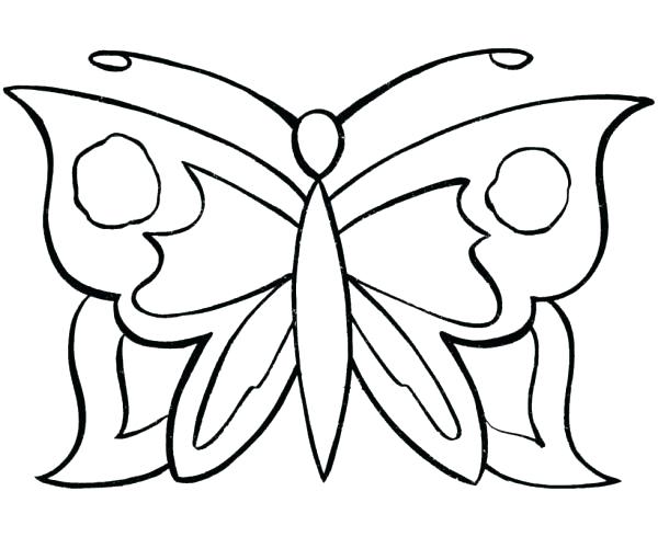 600x490 Simple Butterfly Coloring Pages Butterfly Coloring Page New Photo