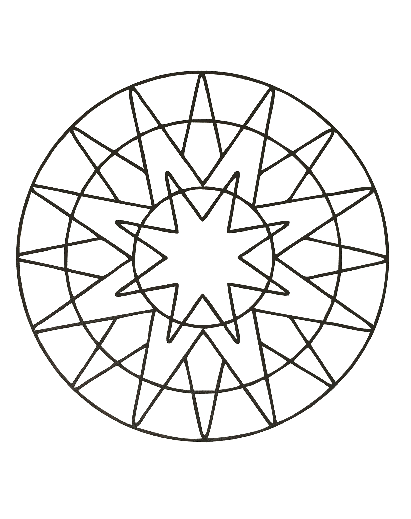 1624x2049 Fresh Simple Mandala Coloring Pages Gallery Printable Coloring Sheet