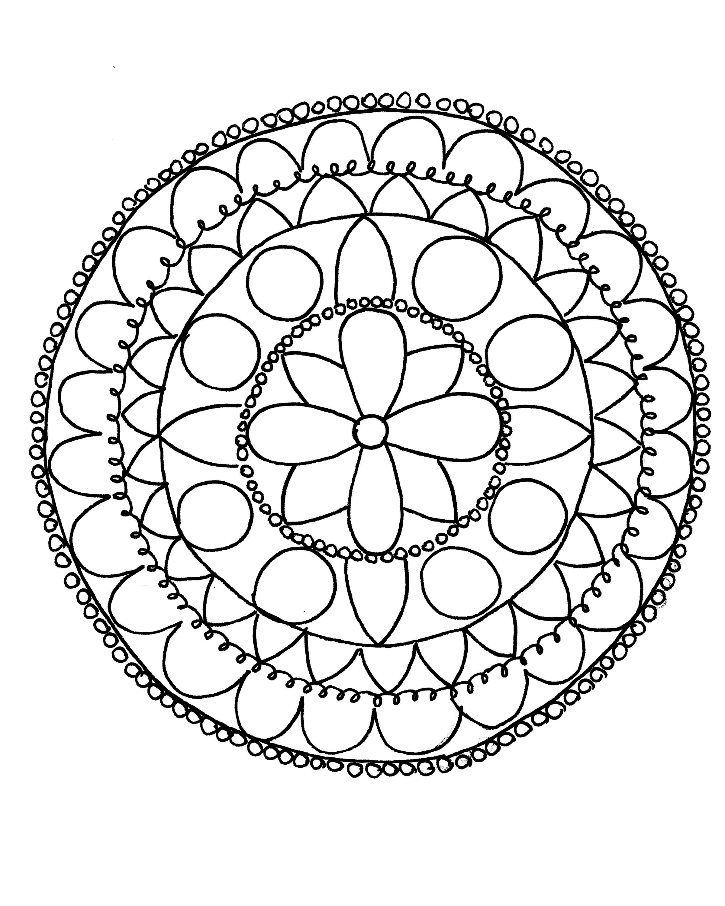 2400x3000 How To Draw A Mandala (With Free Coloring Pages!)