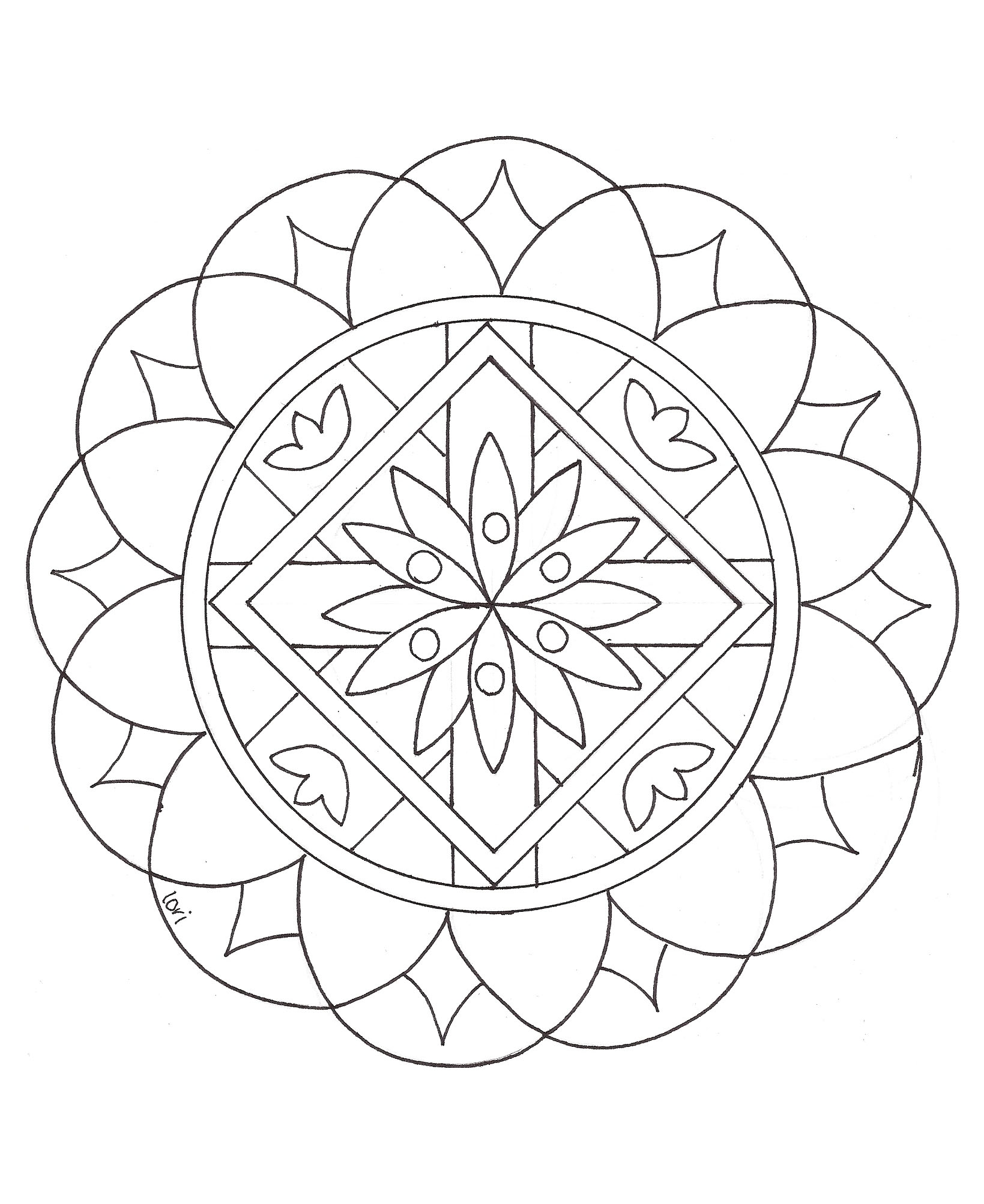 1639x2007 Simple Mandala 2 Collection