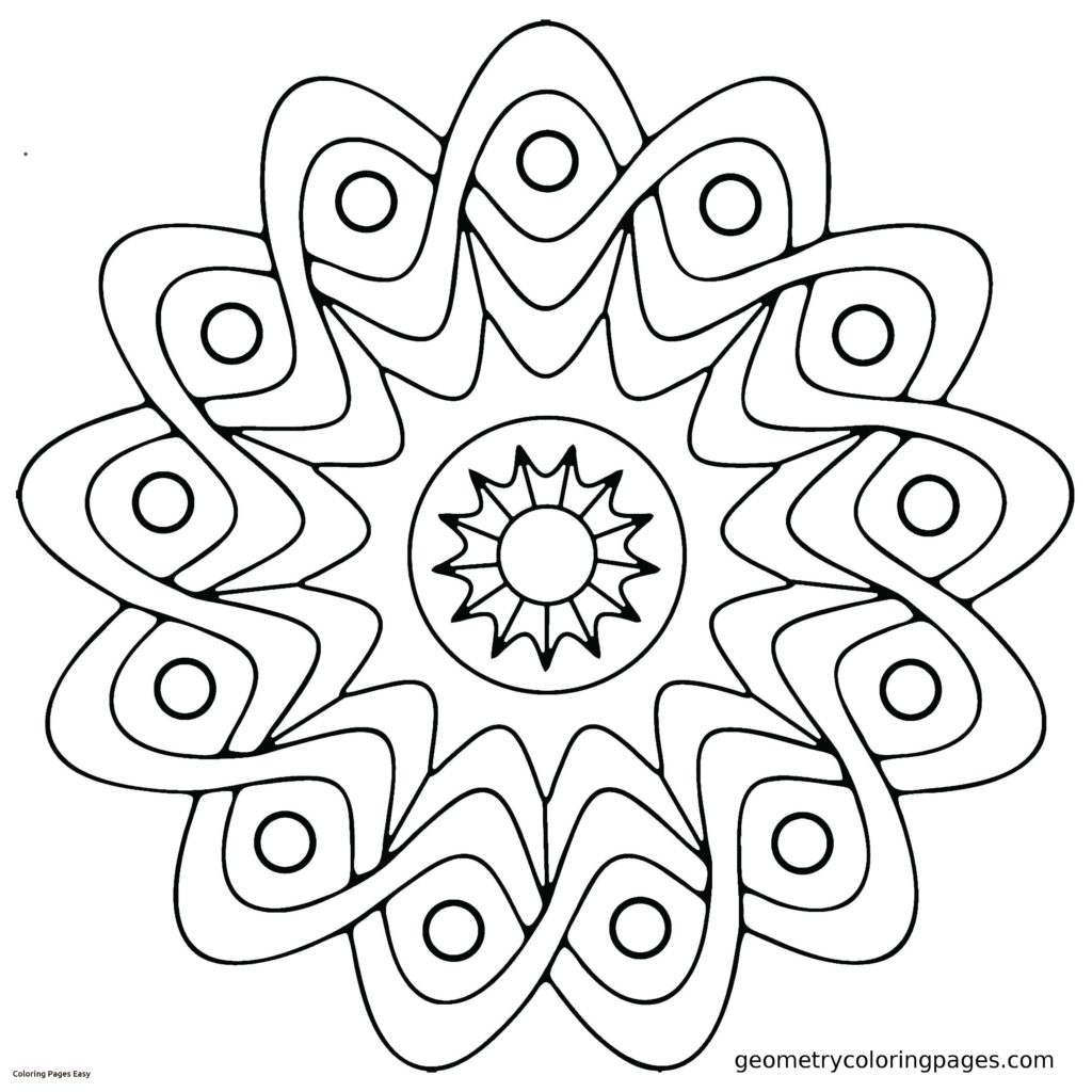 1024x1024 Simple Mandala Coloring Pages Easy Printable Collection Free Books