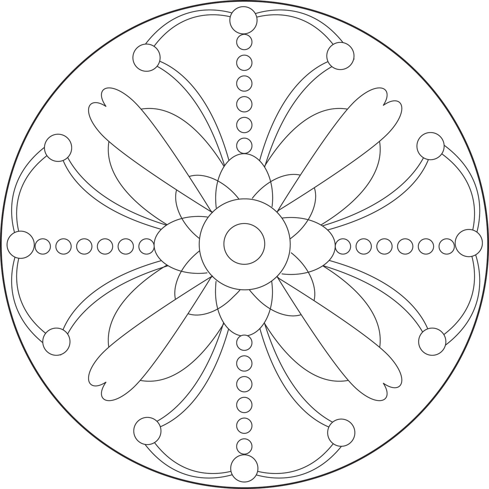 1600x1600 Cute Free Simple Mandala Coloring Pages