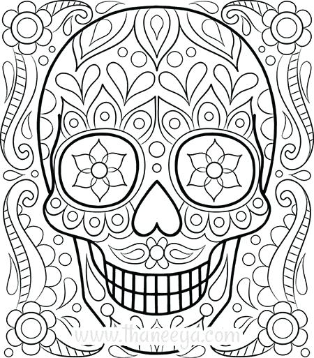 Printable Coloring Page Skull Coloring Pages Printable Coloring 450x513 Printable Coloring Page Skull Coloring Pages Printable Coloring