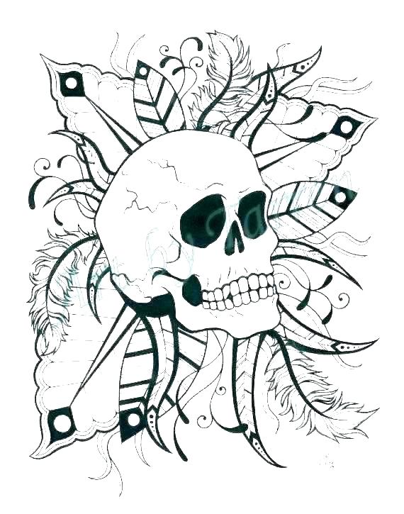 Free Skull Coloring Pages For Adults at GetColorings.com | Free