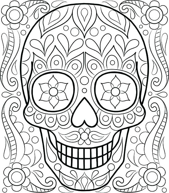 Sugar Skull Coloring Pages Skull Coloring Book Skull Coloring Book 550x627 Sugar Skull Coloring Pages Skull Coloring Book Skull Coloring Book