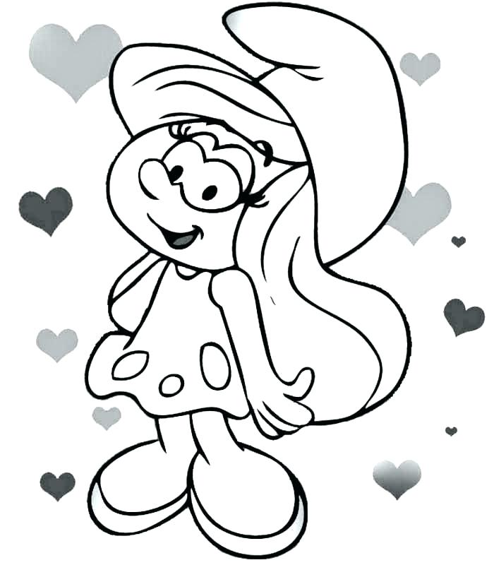 700x800 Smurf Coloring Page Greedy Smurf Picture To Color Smurf Coloring