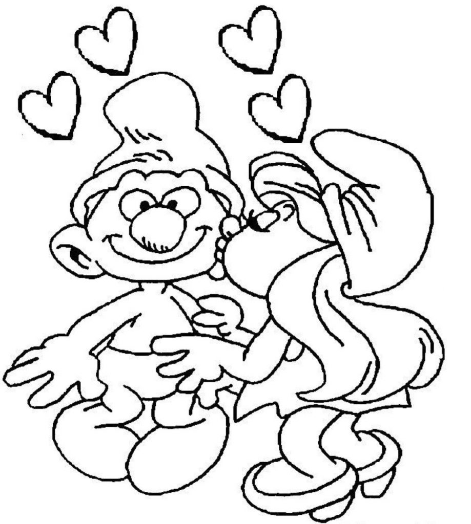 919x1024 Smurf Coloring Pages Printable Smurfs Free General Papa Color High