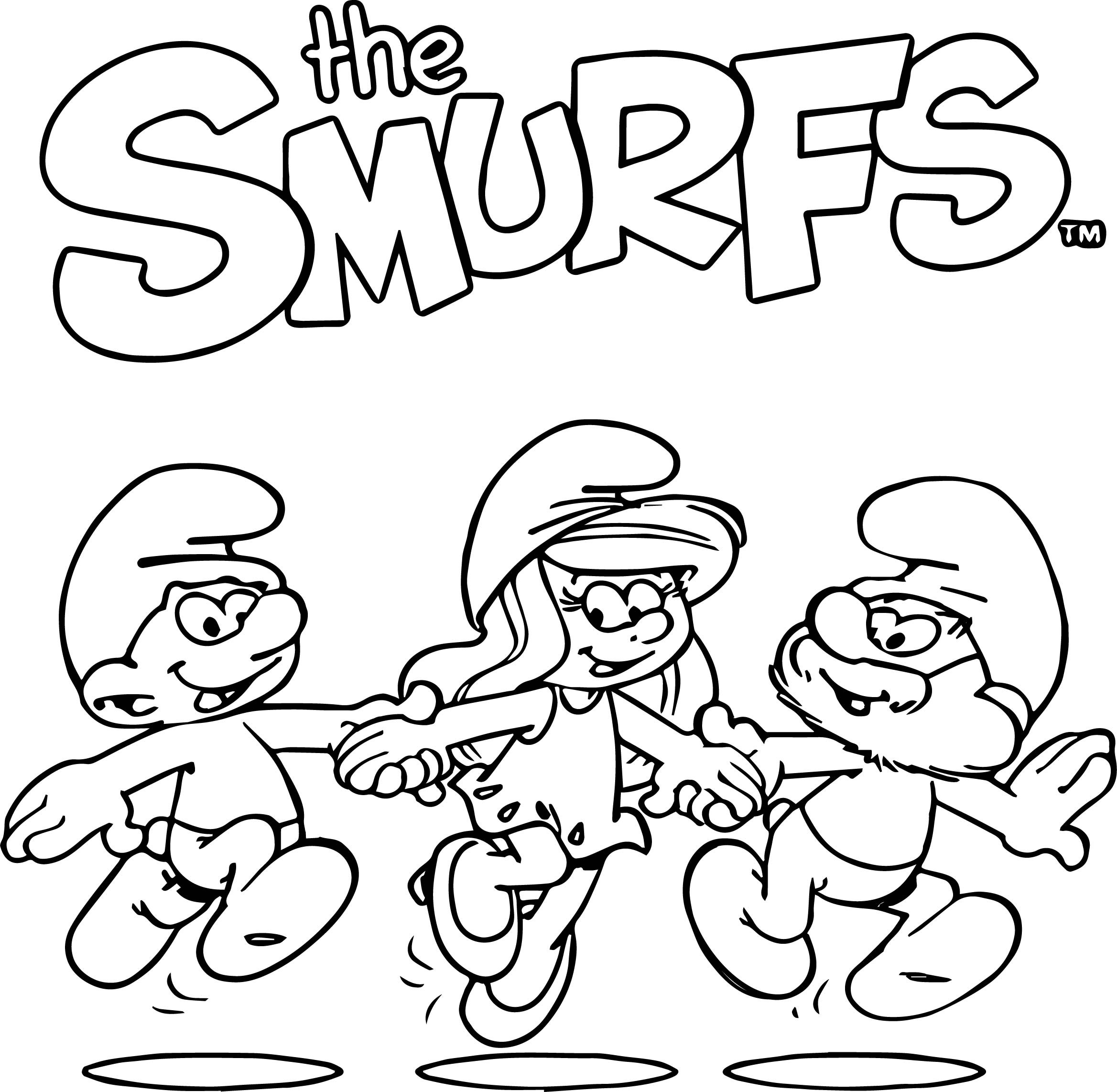 2337x2284 Useful Smurfs Coloring Pages Free Printable Sm