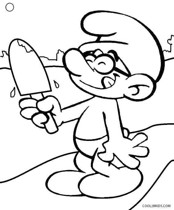 567x684 Coloring Pages Smurfs