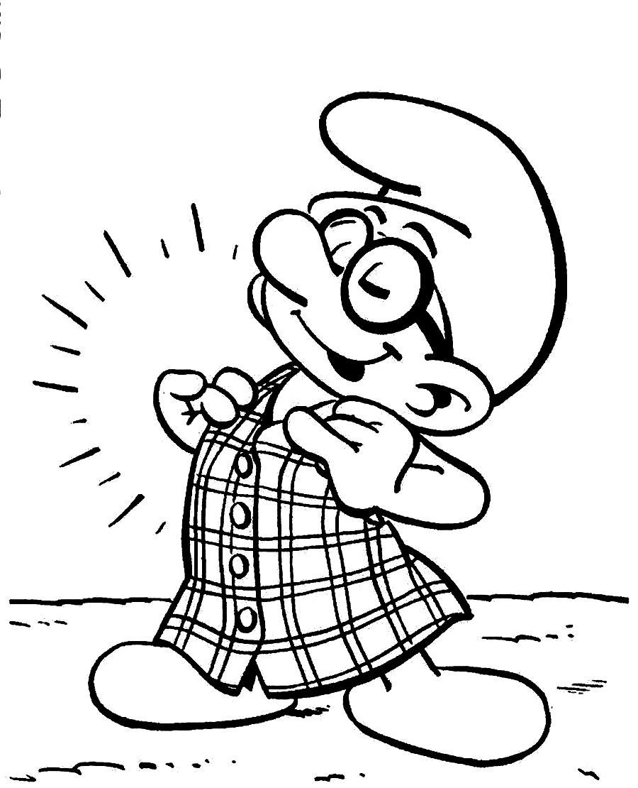 900x1110 Free Printable Smurf Coloring Pages For Kids