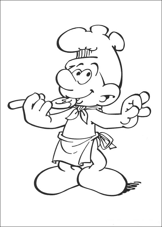 567x794 Free Smurf Coloring Pages For Kids