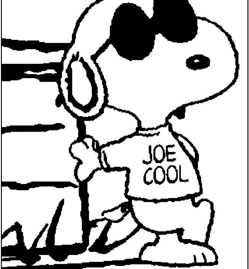 800x864 Joe Cool Snoopy Coloring Page Free Printable Pages Cartoons